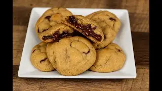 The Best Easy Brown Butter Nutella Stuffed Cookies Ever (Crispy Edges, Gooey Centers!)