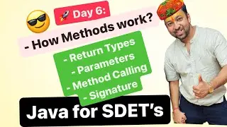 E6: What are Methods in Java?🔥Parameters?🔥Return Statements?🔥Invocations?🔥#java
