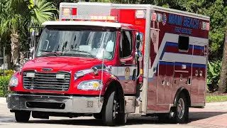 Miami Beach Fire Rescue- Rescue 1 Responding