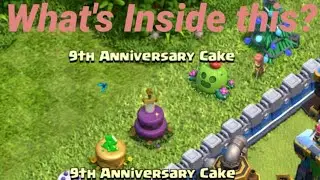 What's Inside the 9th Anniversary Cake🎂? | Clash Of Clans | #Shorts
