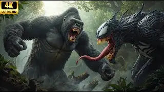 Kong vs Venom in the Jungle | Epic Monster Encounter (4K)