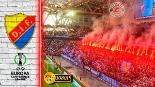 🟡🔴🔵 Djurgården IF vs FC Luzern Great Atmosphere Pyro Show in Tele 2 Arena • EUCL 2023 28/07/2023