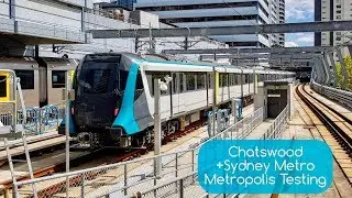 Sydney Trains Vlog 1541: Chatswood + Sydney Metro Driverless Train Testing