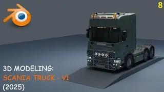 Blender - How to model a Truck (Scania R560) - Full Video