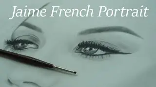 Dry-Brush Portrait of Jaime French on Acrylic & Oil Paper   |  works well!