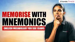 English Vocabulary For SSC Exams | Memorise With Mnemonics | English For SSC Exams | Veranda Race