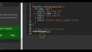 Logical Order in If Else Statements, freeCodeCamp Basic Javascript