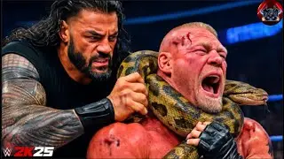 WWE 2K25 - Brock Lesnar vs. Roman Reigns🔥- Elimination Chamber WrestleMania | #wwe #krylexgaming