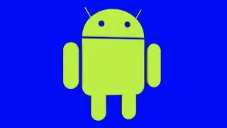 Android Green Blue Screen Logo Loop Chroma Animation