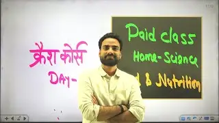 TGT PGT Home Science 2022 Crash Course Paid Class Day -1 By Nk Sir