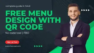 Create Digital Menu Cards for Restaurants Cafes & Food Business for free? #qrmenu #design #menu