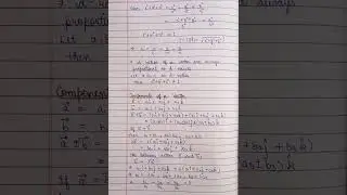 Notes of Chapter 10: Vector Algebra Class 12th Maths
