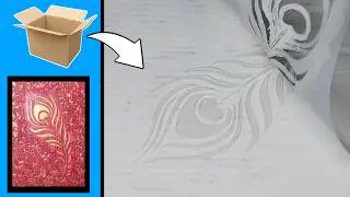 Expensive Wall Decor From Cardboard | Peacock Feather Wall Decor