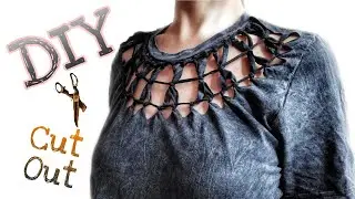 Нет Шить / Вырезать футболку DIY / Макраме + Новая одежда Weave DIY / Комбинированная одежда