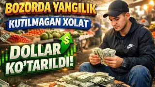 Yangilik bozorda Dollar kutarildi, Urganch dehqon bozor dollar kursi 27.01.2026