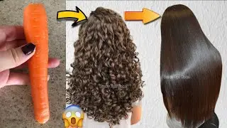 Carrot will straight your dry and frizzy hair with just one use your hair will be straight forever