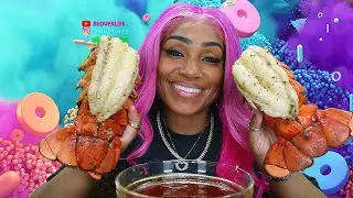 Huge 1lb Grilled Lobster Tails Mukbang