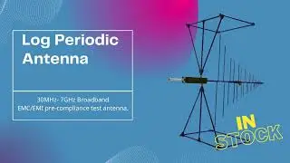 30MHz to  7GHz Broadband Log Periodic Antenna - A product from FT-RF - suitable for EMC/EMI testing