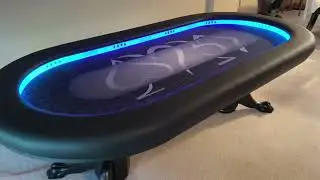 LED Light Poker Table with Classic PPL Logo