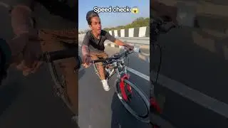 🥵High-speed manual on road// #viral #stunt #cycling #shorts
