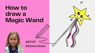 How to draw a Magic Wand 🪄 with Simone