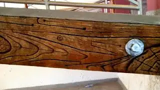 Wood texture,tree logs made from cement and sand