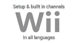 Nintendo Wii setup & built-in channels in all languages - 4K video compatible (European version)