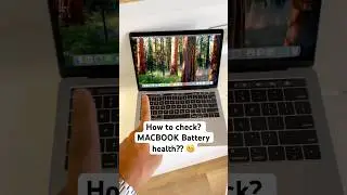 How to check MacBook battery health? #shorts