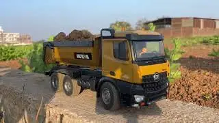 Gadi Wala Video | Dumper Truck Unloading Mitti | Mini Tractor |Jcb3dx | Tractor Trolley | Helicopter