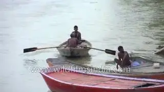 Massacre ghat in Kanpur, along the monsoon swollen Ganga