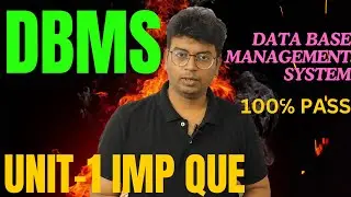 Data Base Management System |DBMS important questions|#dbms #dbms_important_questions