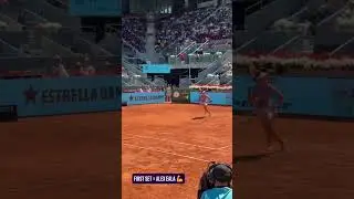 Alexandra Eala Takes The First Set Against Swaitek | Madrid Open 2025 #alexeala #swiatek #madridopen