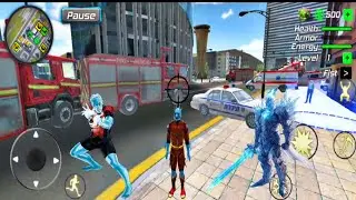 Iceman Snow Rope Superhero Gameplay # 8 || Snow Storm Superhero || Open World Gameplay Android