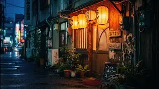 Tokyo Sushi Bar Rain with Lo-fi Chillhop at Dusk 🍣🌧️| For Study, Sleep, or Relaxation
