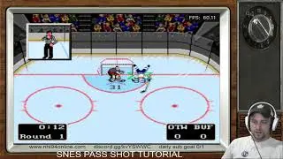NHL'94 - SNES - Pass Shot Tutorial - 3 types