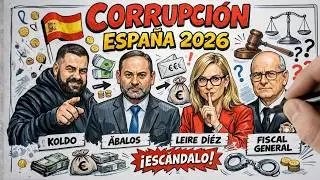 CORRUPCI&Oacute;N ESPA&Ntilde;A 2026: Koldo, &Aacute;balos, Leire, Fiscal General