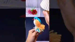 How to make bird woolen dolls | Easy woolen bird craft making #diywoolencraft  #woolendesign