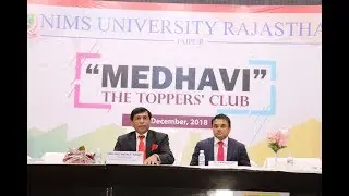 Medhavi छात्रों को अवार्ड, Chairperson के साथ Dinner : Nims University News | Dr Bs Tomar