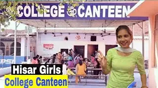College Canteen Hisar | Rinku Sihag | Jeet Nain • Desi Haryanvi Couple Vlogs | Girls Collage Life