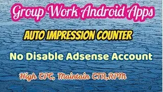 Group Apps Google Admob Join Group|| Monthly Income 300$-500$|| High CPC,Control CTR,CRP