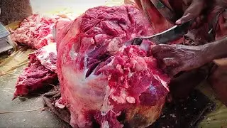 Most Impressive Meat Processing Technique | Skilled Butcher Cutting Meat For Customer In A Meat Shop
