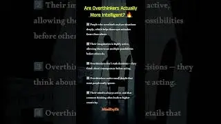 🧠 Overthinking Is a Sign of High Intelligence (Psychology Facts) #youtubeshorts #psychologyshorts