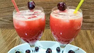 Cherry Ka Sharbat چیری کا شربت I Cherry Juice I Summer Drink Recipe I Cook With Shaheen