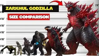 Zarkhul Godzilla The Real Size of All Monsters 3D Comparison