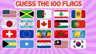 Guess the Flag Challenge! 🌎 | 100 Fun Flag Quiz Questions for Kids & Adults