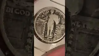 Silver 1927 Standing Liberty Quarter