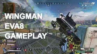 Apex Legends Wingman The Death Ray Skin and EVA8 Gameplay Kill Leader Champion Pathfinder Olympus