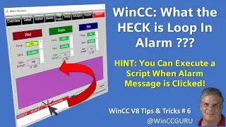 WinCC V8 Tip 6: Click WinCC Alarm to Show a Screen! 😍 Learn SCADA Programming  #winccguru