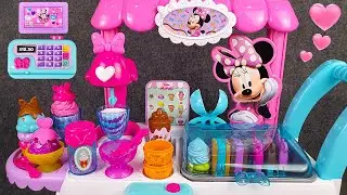 40 Minutes Satisfying with Unboxing Minnie Mouse Ice Cream Cart, Cash Register, Kitchen Set | ASMR
