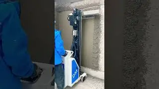 Smooth wall plastering machine DERUTU dm spraying high efficiency machinery scraping contractors